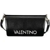 Mario Valentino Elegante Damenschultertasche in Schwarz mit Vielseitigen Riemen
