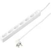 Sygonix SY-5775150 Steckdosenleiste 6fach Weiss Eurostecker 1 St.