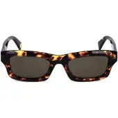 Kenzo KZ40164U Unisex-Sonnenbrille Vollrand Quadratisch Kunststoff-Gestell, braun