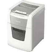 Leitz IQ Autofeed Small Office 100 Aktenvernichter P5, Vollautomatik, Mikroschnitt 2 x 15 mm, 34 l, 100 Blatt Schnittleistung, weiß