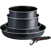 Tefal Ingenio L7239523, Gemischtes Set, Grau, Aluminium, Titan, Schwarz, Edelstahl, Thermo-Punkt