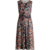 Betty & Co Midikleid "Midikleid ohne Arm", Damen, Gr. 38, EURO, braun (nature, braun), Obermaterial: 100% Polyester PES., Kleider Midikleid