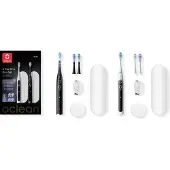 Oclean X Pro 20 S Duo Set, Erwachsener, Schallzahnbürste, Schwarz, Weiß, 84000 Bewegungen pro Minute, IPX7, Akku