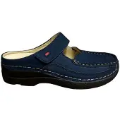 Wolky Clogs Roll Slipper Antique Nubuck Damen Blue-Schuhgröße 40