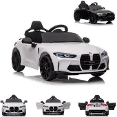 Es-toys Kinder Elektroauto BMW M4 lizenziert 12V7A Akku 2 Motoren EVA-Reifen MP3