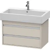 Duravit Waschtischunterschrank Ketho 75x44cm, Tau, 2 Schubkästen, wandhängend