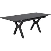 Mr. Deko Ausziehtisch Granada 160/210 x 90 cm dark grey Aluminium