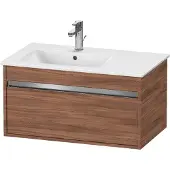 Duravit Waschtischunterschrank Ketho 80x47,5cm, Nussb Nat, 1 Ausz., wandhängend