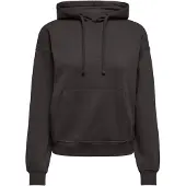ONLY Sweatshirt "Sweatshirt ONLBEST HOOD SWEAT 1er Pack", Damen, Gr. S, braun (dunkelbraun), Obermaterial: 65% Polyester PES. 35% Baumwolle CO., Sweatshirts Sweatshirt