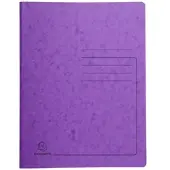 Exacompta 240228E 25x Spiralhefter aus Colorspan 355g/m2 - A4 - Violett