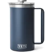 Yeti Rambler French Press 34oz Twist-To-Lock Lid, Navy Blue, Thermo French Press, 1L