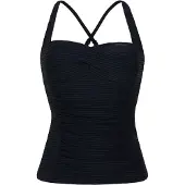 Protest Tankini Women Mixcamo Top True Black-44C