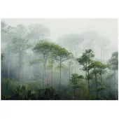 WALLARENA FOTOTAPETE 3D Effekt Wald im Nebel 300x210