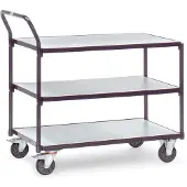 Fetra ESD-Tischwagen 300 kg LxB 850 x 500 mm mit 3 Böden