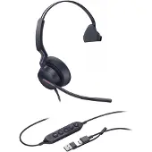Yealink UH46 Mono USB-C/A Headset, Kabelgebunden, 20 - 20000 Hz, Büro/Callcenter, 127 g, Kopfhörer, Schwarz