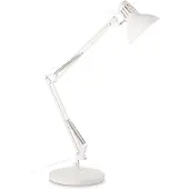 Ideal Lux Desk-Modern Office Lamp Wally Metall Weiß und Kupfer 1 Licht E27