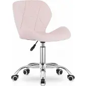 Leobert Valora AVOLA Stuhl - Pink x1 | Schreibtisch- oder Beistellstuhl mit drehbarem Fuß
