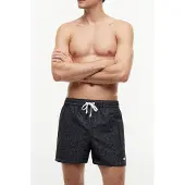 Tommy Hilfiger Tj Medium Drawstring Tj Sunbleached Spellout Black Größe: S | Badehosen Outlet | Herren | Schwarz