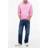 Tommy Hilfiger Regular Flag Hoodie Pink Daisy Größe: XL | Kaputzenpullis Outlet | Herren | Rosa