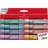 Faber-Castell TL 46, 8 Stück(e), Blau, Braun, Grau, Rose, Türkis, Violett, Meißel, Kunststoff, Tinte auf Wasserbasis, Fensterbox