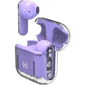 Celly SHEER, True Wireless Stereo (TWS), Anrufe/Musik, 100 g, Kopfhörer, Transparent, Weiß
