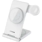NILLKIN , 3in1 MagSafe Ladegerät Smartphone Watch TWS, Weiß