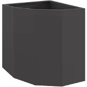 vidaXL Eckpflanzer Schwarz 45 x 45 x 50 cm Stahl