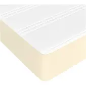 vidaXL Taschenfederkernmatratze Mittel Creme 180x200x20 cm Kunstleder