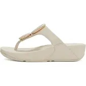 Original Brands FitFlop Lulu Marbled-Stone Toe-Post Sandals BEIGE 42