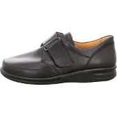 Ganter SENSITIV Kurt K Kletthalbschuhe schwarz/Calf-Glattleder - Größe: UK 9