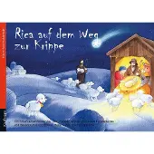 Kaufmann Rica auf dem Weg zur Krippe. Folien-Adventskalender