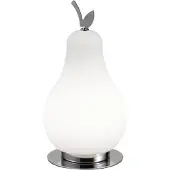 FABAS LUCE Wilma 8W LED-Tischleuchte, 3000K Weiß/Chrom, Touch-Dimmung, IP20, 230V, Design aus Metall und Glas - Wilma