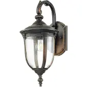 Elstead Lighting Außen Wandlaterne, Alu bronze, Glas klar, H 54,3 cm