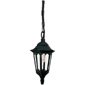 Elstead Lighting Außenleuchte, Pendelleuchte, Alu, Glas, Schwarz, H 34,5 cm