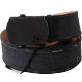ERMANNO SCERVINO Blauer Leder-Ratschenverschlussgürtel