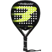 Bullpadel Black Dragon 4.0 Padelschläger kreisförmig Mattschwarz Fluorgrün Fiberglas EVA-Gummikern