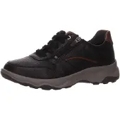 Waldlaufer Schnürhalbschuhe bequem in schwarz, Gr. 13