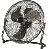 Sygonix Bodenventilator Ventilator Lüfter Schwarz 120 W Metall 45cm Aluminium838