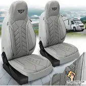 BREMER SITZBEZÜGE Wohnmobil Sitzbezüge & Schonbezüge für Knaus BOXLIFE PRO / XL Camper Van | Passgenaue Vordersitzbezüge | Teilintegriert, Kastenwagen & Alkoven | Sitzbezug Fahrer & Beifahrersitz