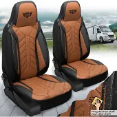 BREMER SITZBEZÜGE Wohnmobil Sitzbezüge & Schonbezüge für Knaus BOXLIFE PRO / XL Camper Van | Passgenaue Vordersitzbezüge | Teilintegriert, Kastenwagen & Alkoven | Sitzbezug Fahrer & Beifahrersitz