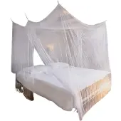 INF Betthimmel Moskitonetz Bettnetz White 220x200x200 cm