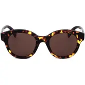 Kenzo KZ40160I Unisex-Sonnenbrille Vollrand Panto Kunststoff-Gestell, braun