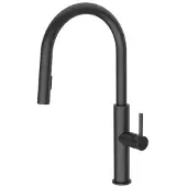 SAT Küchenarmatur mit Auszugsbrause, 2 Funktionen, schwarz SATBSD286C