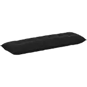 vidaXL Rückenkissen Schwarz 160 x 50 cm Cordstoff