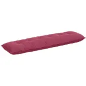 vidaXL Rückenkissen Weinrot 180 x 50 cm Cordstoff