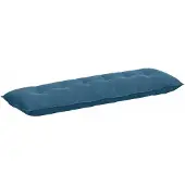 vidaXL Rückenkissen Blau 160 x 50 cm Cordstoff