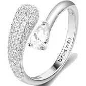 Brosway - Infinite White Fancy Silver Open Ring FIW129 - Circuit: 56 mm