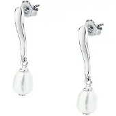 Morellato - Dangle silver earrings with freshwater pearl Perla SXU47