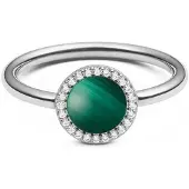 Daniel Wellington Elegant Ring With Malachite And Crystals Audrey Dw00401317