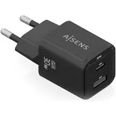 Aisens Wandladegerät ASCH-30W2P021-BK Schwarz Bunt 33 W (1 Stück)